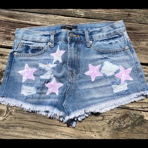 Forever 21 Star denim shorts